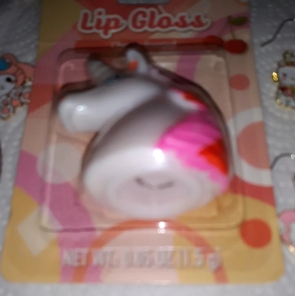 NEW UNICORN Cherry Lip Gloss Balm NWT Sealed New in package